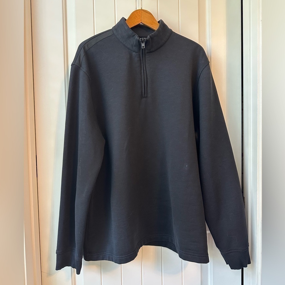 APT 9 Men’s Black Performance Premier Flex 1/4 zip Long sleeve Pullover Size XXL